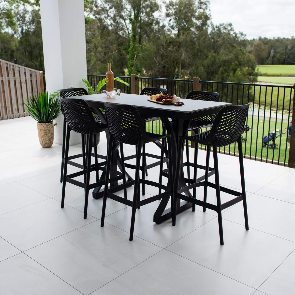 Roma 75 Malibu - 7pce (150x65) - Outdoor Bar Set