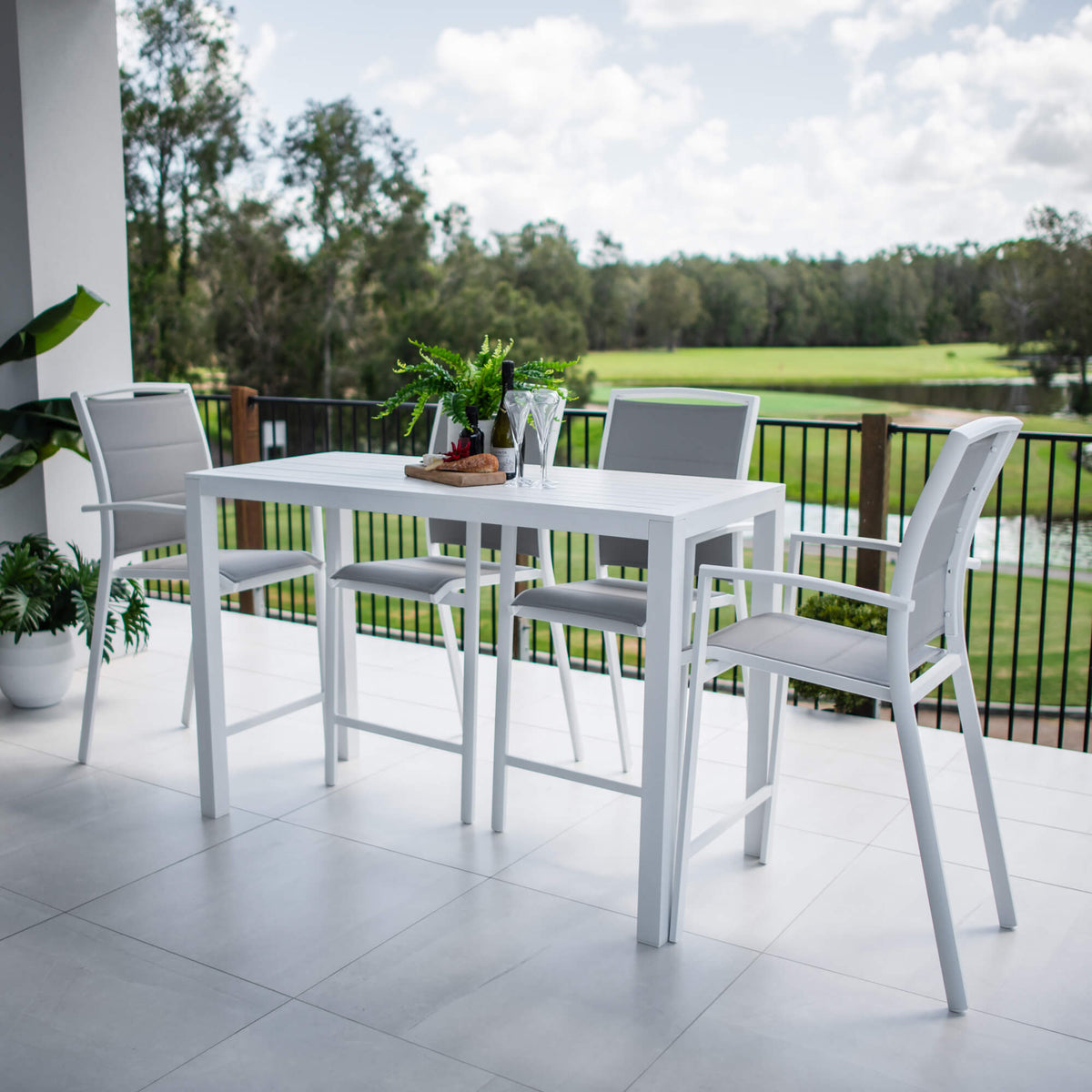 Shelby Aria - 5pce (150x65) - Outdoor Bar Set