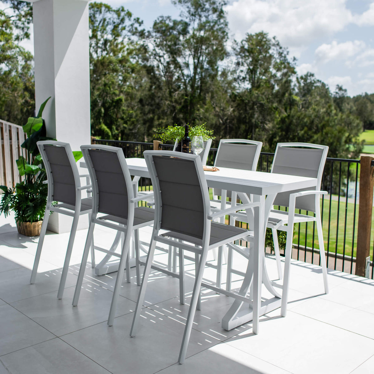 Shelby Bergen - 7pce (200x65) - Outdoor Bar Set