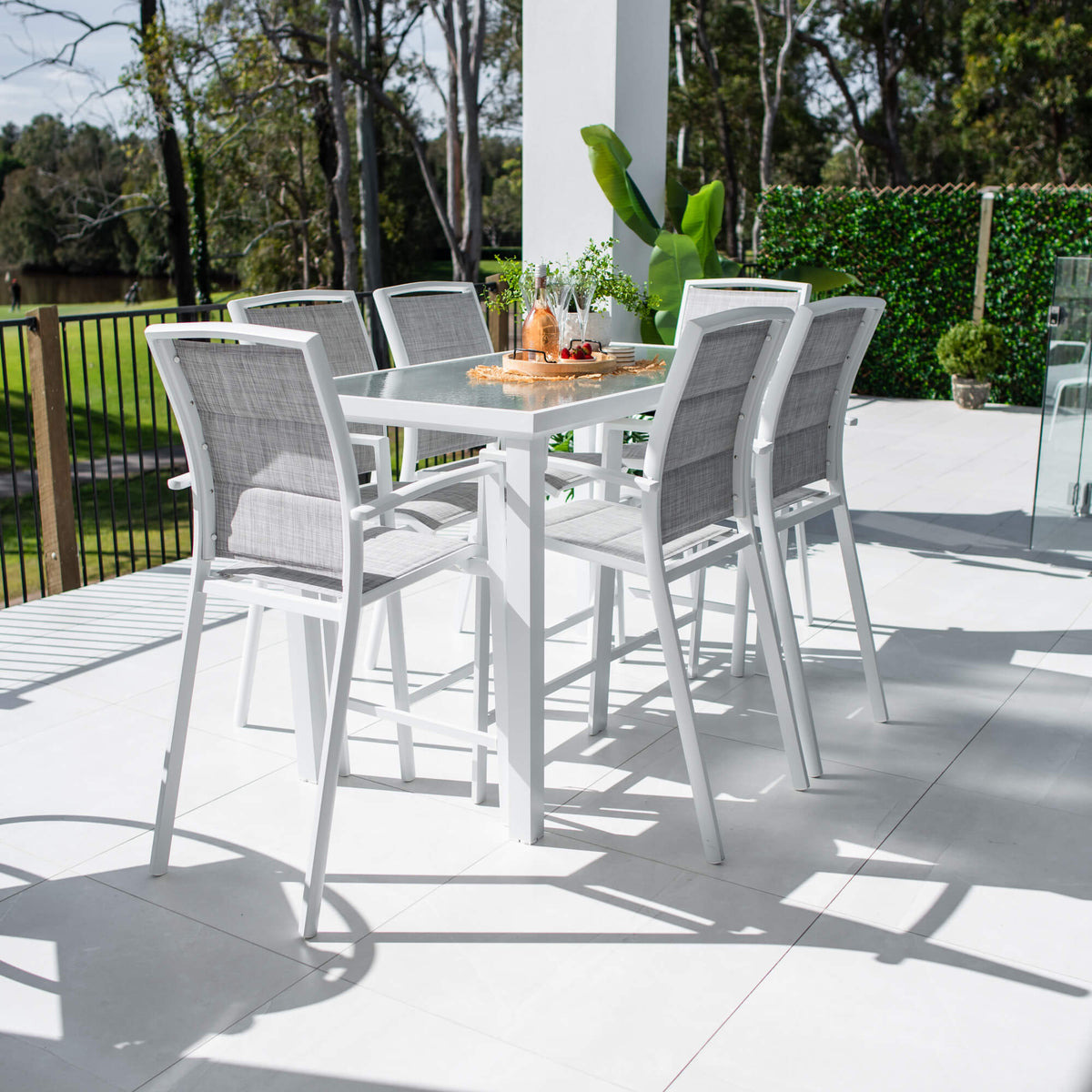 Shelby Hudson - 7pce (150x80) - Outdoor Bar Set