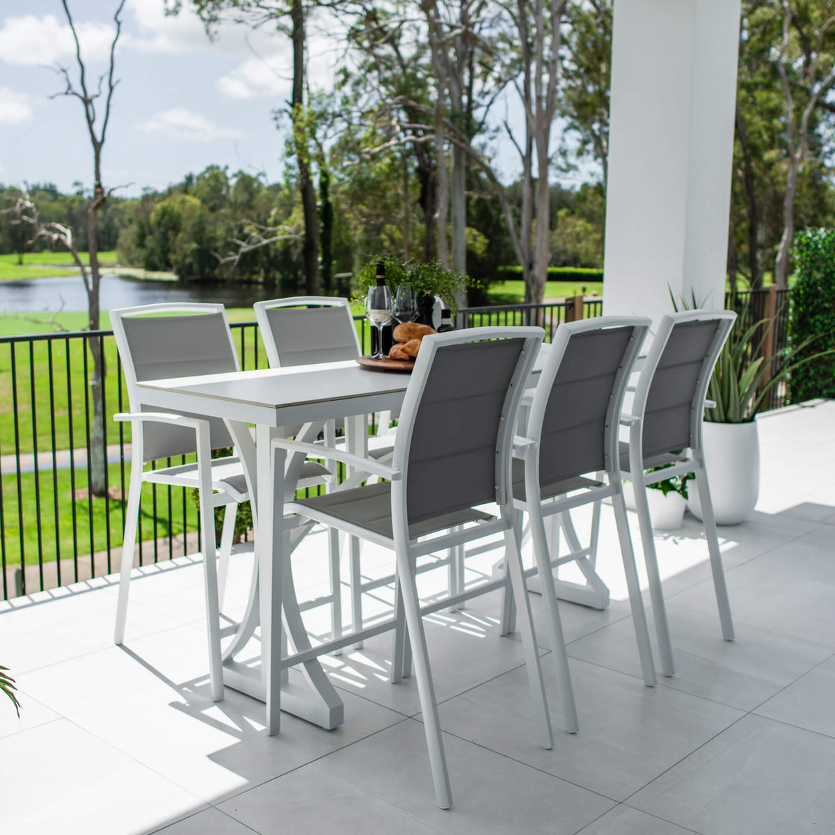 Shelby Malibu - 7pce (200x65) - Outdoor Bar Set