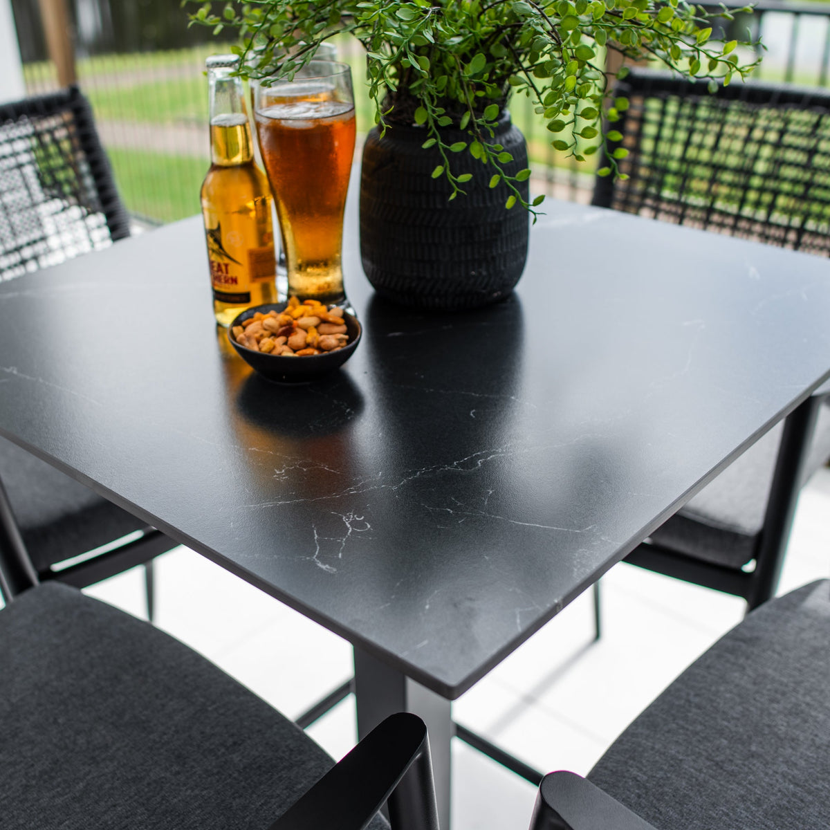 Vienna Rope Lennox - 5pce (70x70) - Outdoor Bar Set