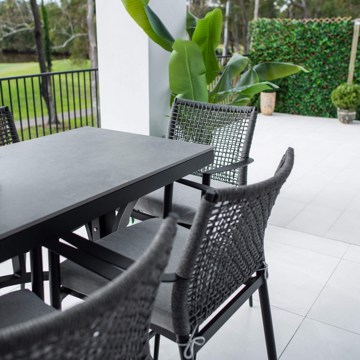 Vienna Rope Malibu - 9pce (200x65) - Outdoor Bar Set