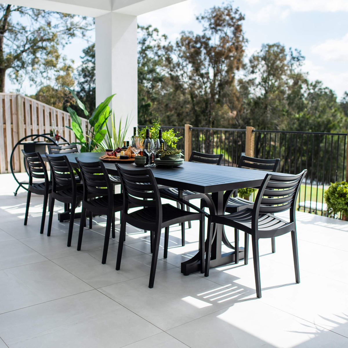 Apollo Bergen - 11pce (280x100) - Outdoor Dining Set
