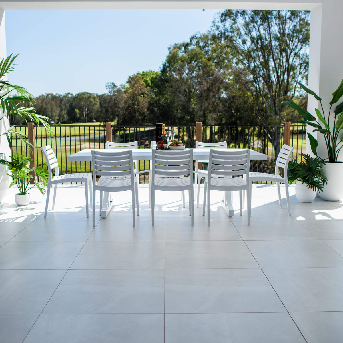 Apollo Bergen - 9pce (220x100) - Outdoor Dining Set