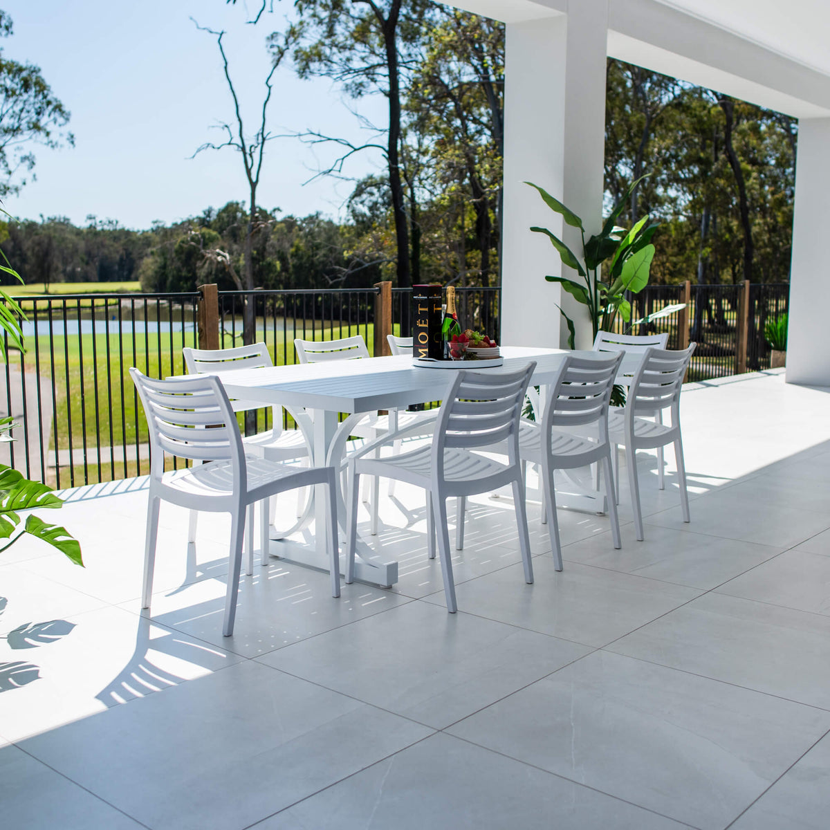 Apollo Bergen - 9pce (220x100) - Outdoor Dining Set