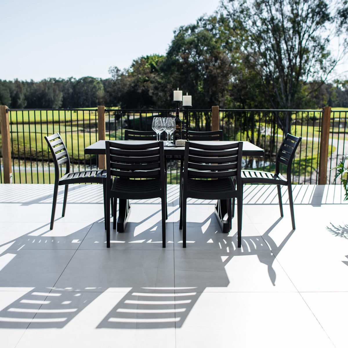 Apollo Chester Moon - 7pce (150x80) - Outdoor Dining Set