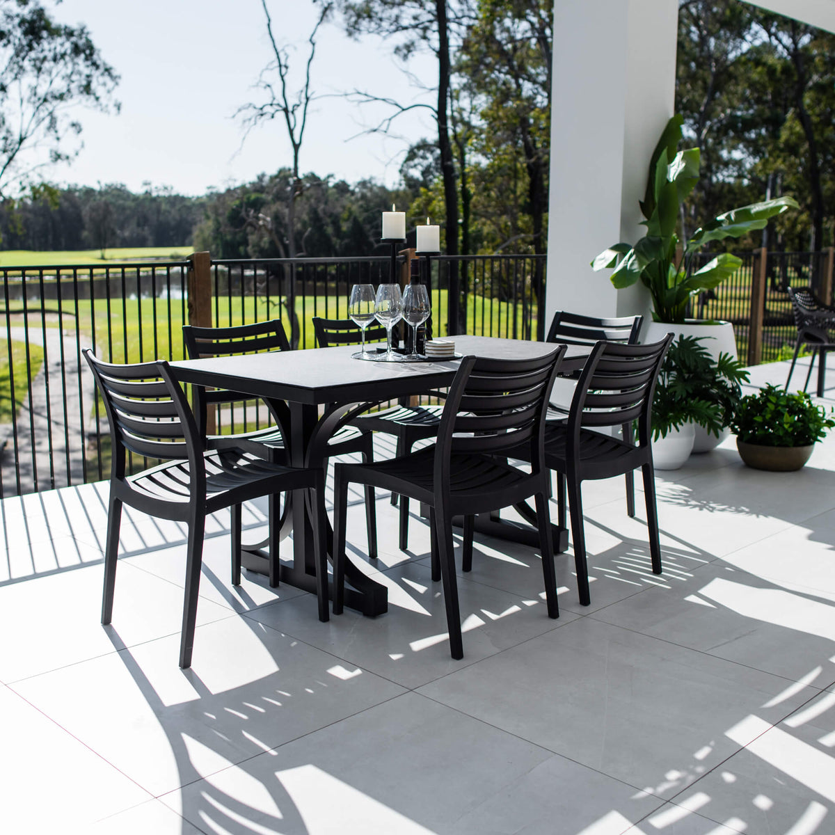 Apollo Chester Moon - 7pce (150x80) - Outdoor Dining Set
