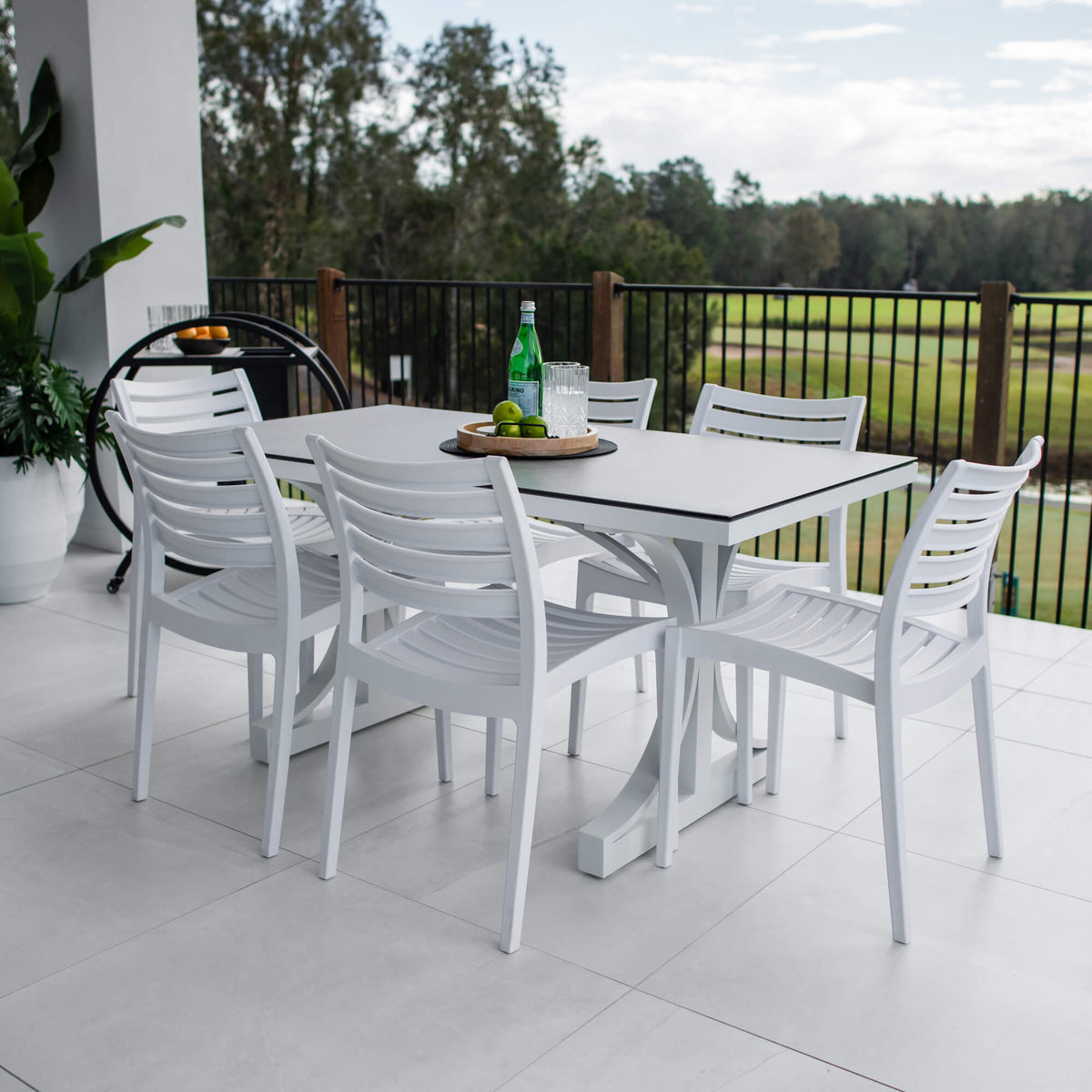 Apollo Chester Moon - 7pce (150x80) - Outdoor Dining Set