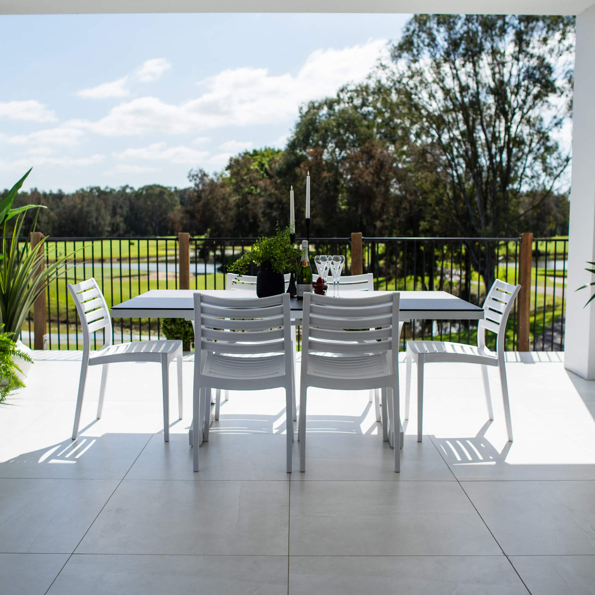 Apollo Chester Moon - 7pce (180x100) - Outdoor Dining Set