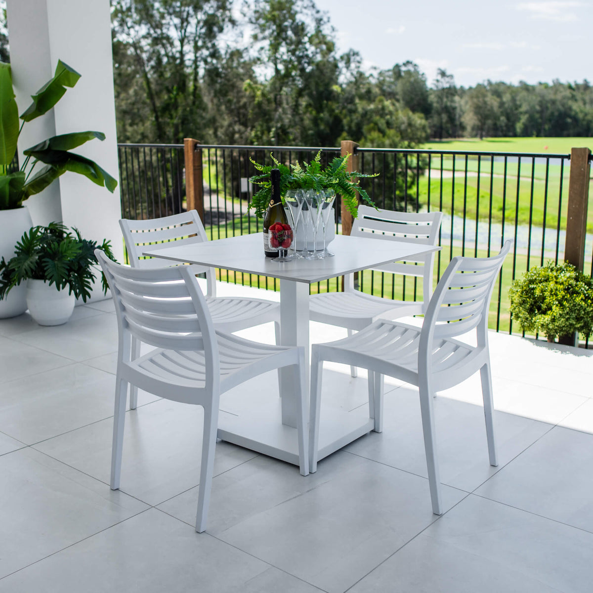 Apollo Lennox - 5pce (80x80) - Outdoor Dining Set