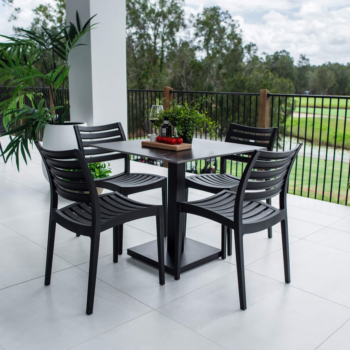 Apollo Lennox - 5pce (80x80) - Outdoor Dining Set
