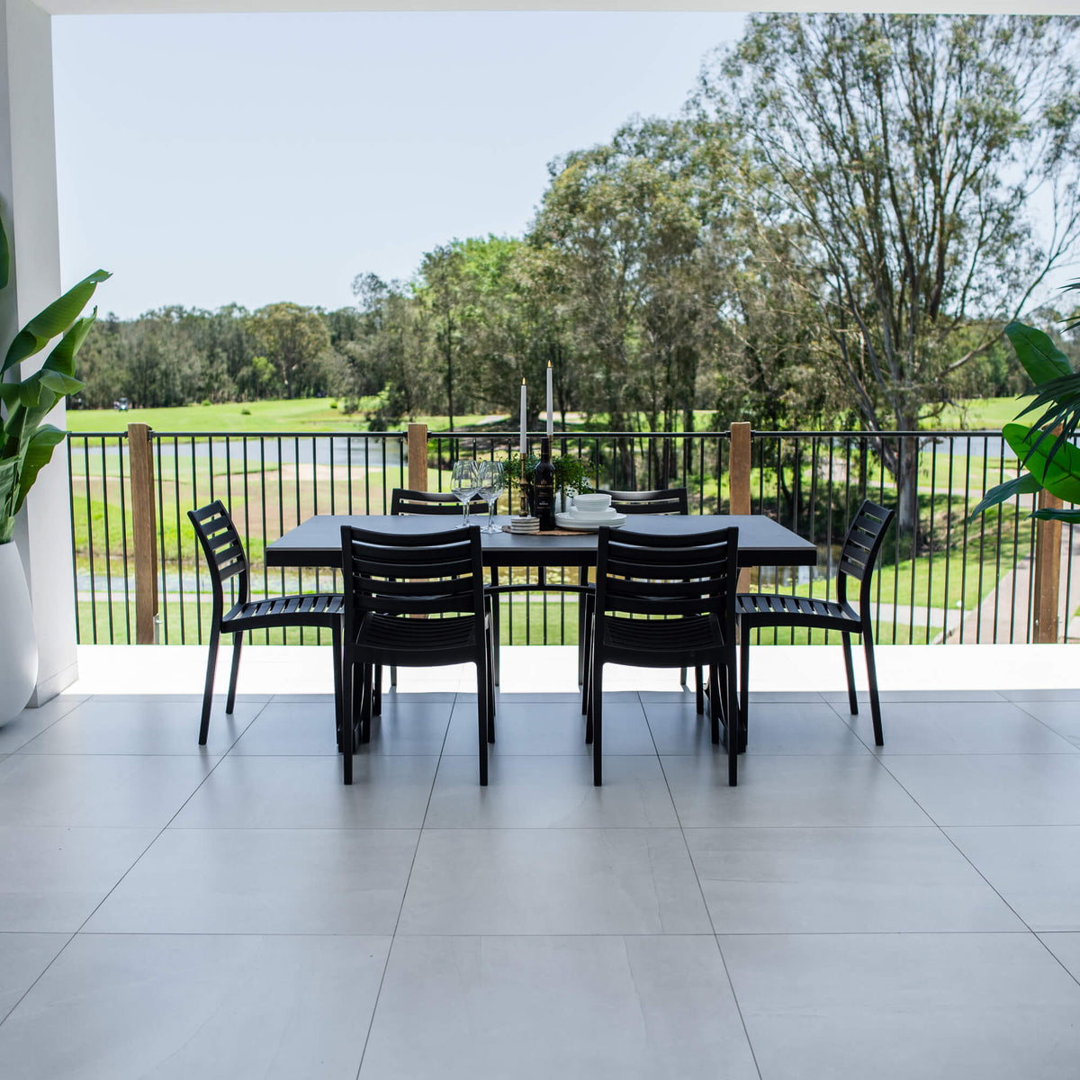 Apollo Malibu - 7pce (180x100) - Outdoor Dining Set