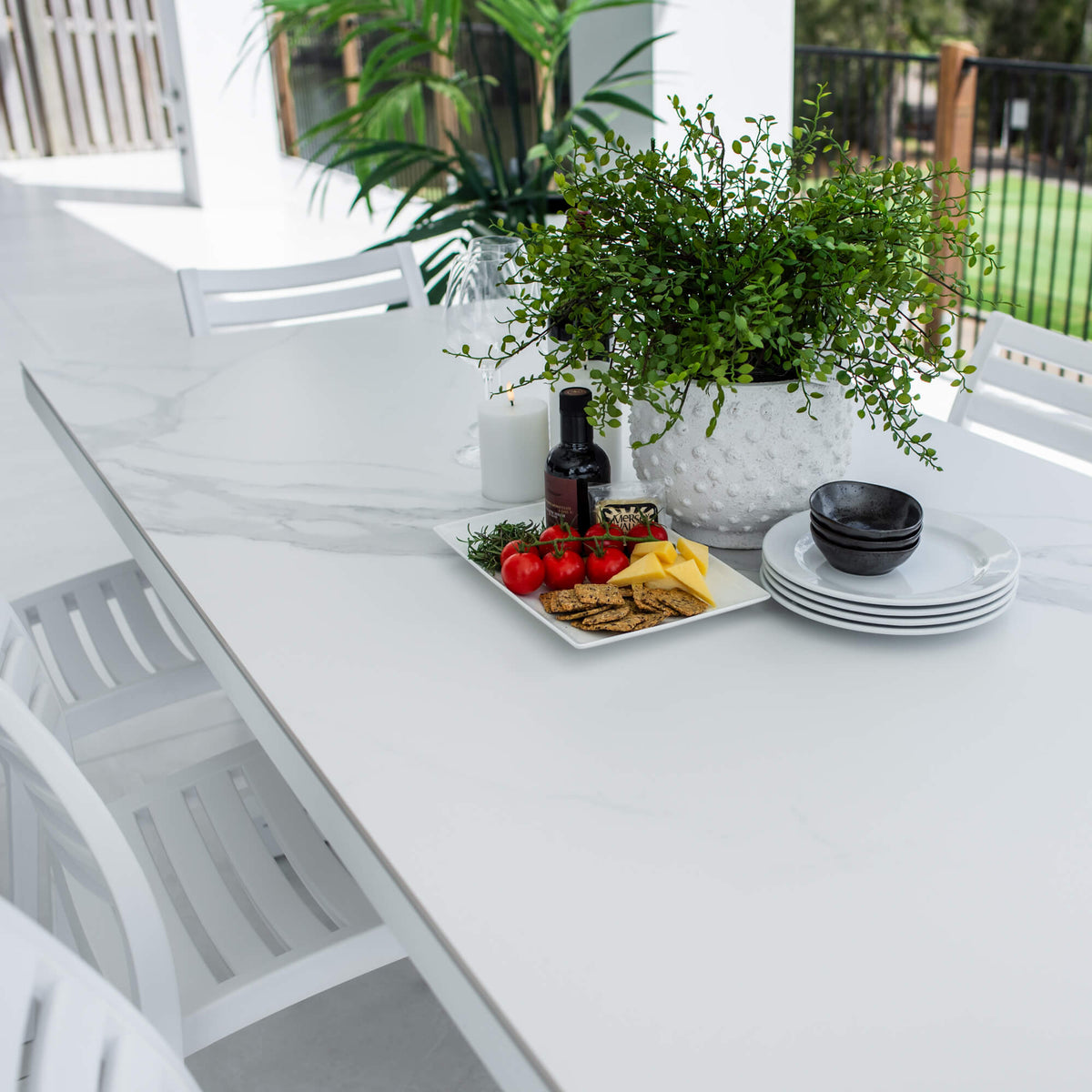Apollo Malibu - 9pce (215x100) - Outdoor Dining Set