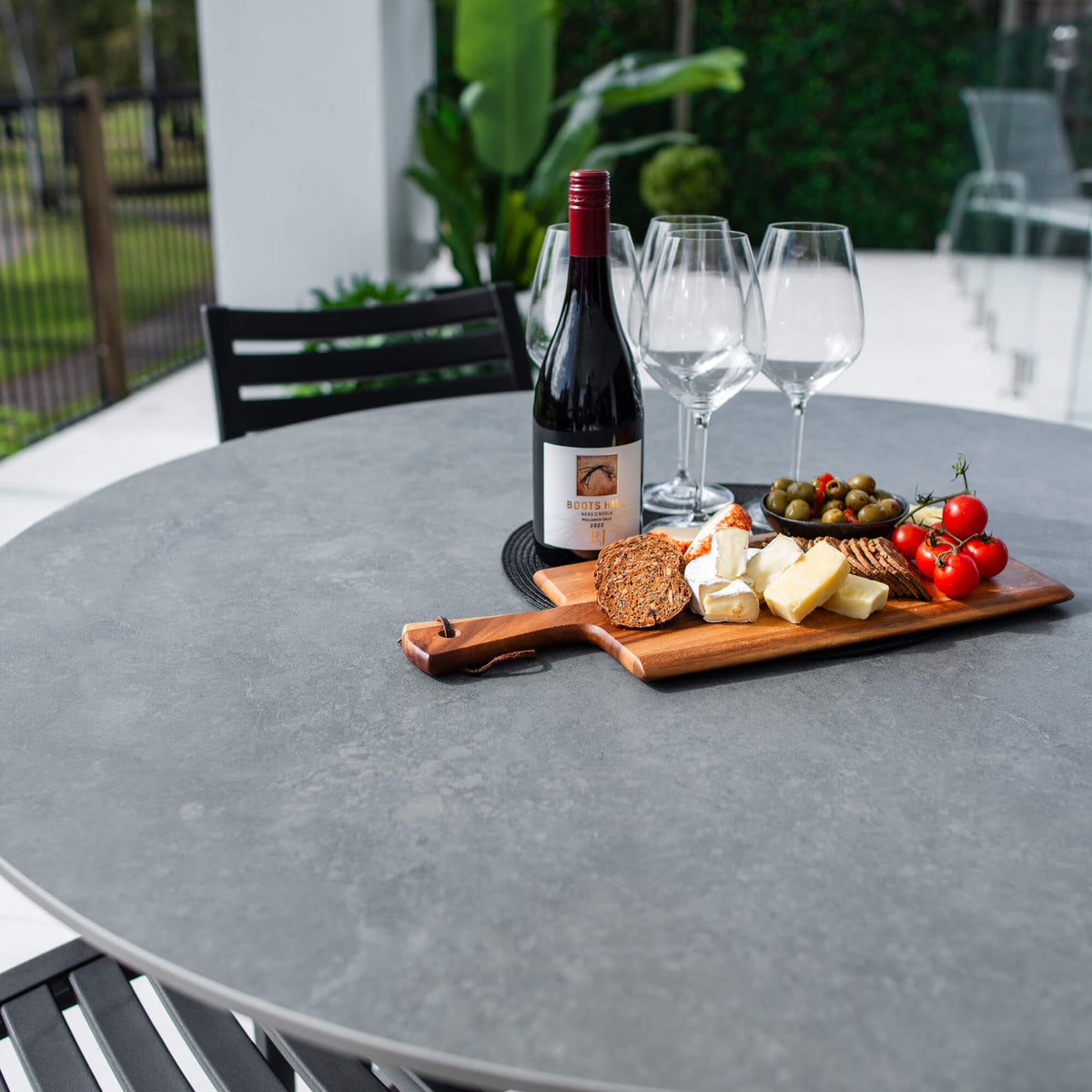 Apollo Malibu Round - 5pce (120x120) - Outdoor Dining Set
