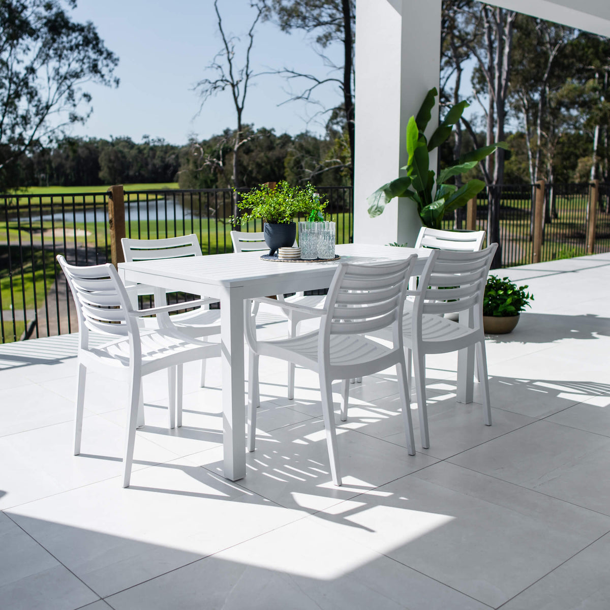 Apollo XL Aria - 7pce (150x80) - Outdoor Dining Set