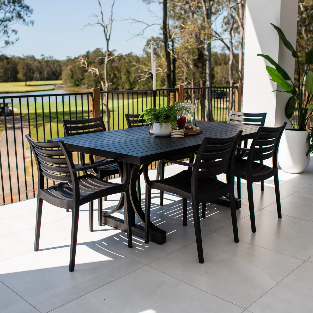 Apollo XL Bergen - 7pce (180x100) - Outdoor Dining Set
