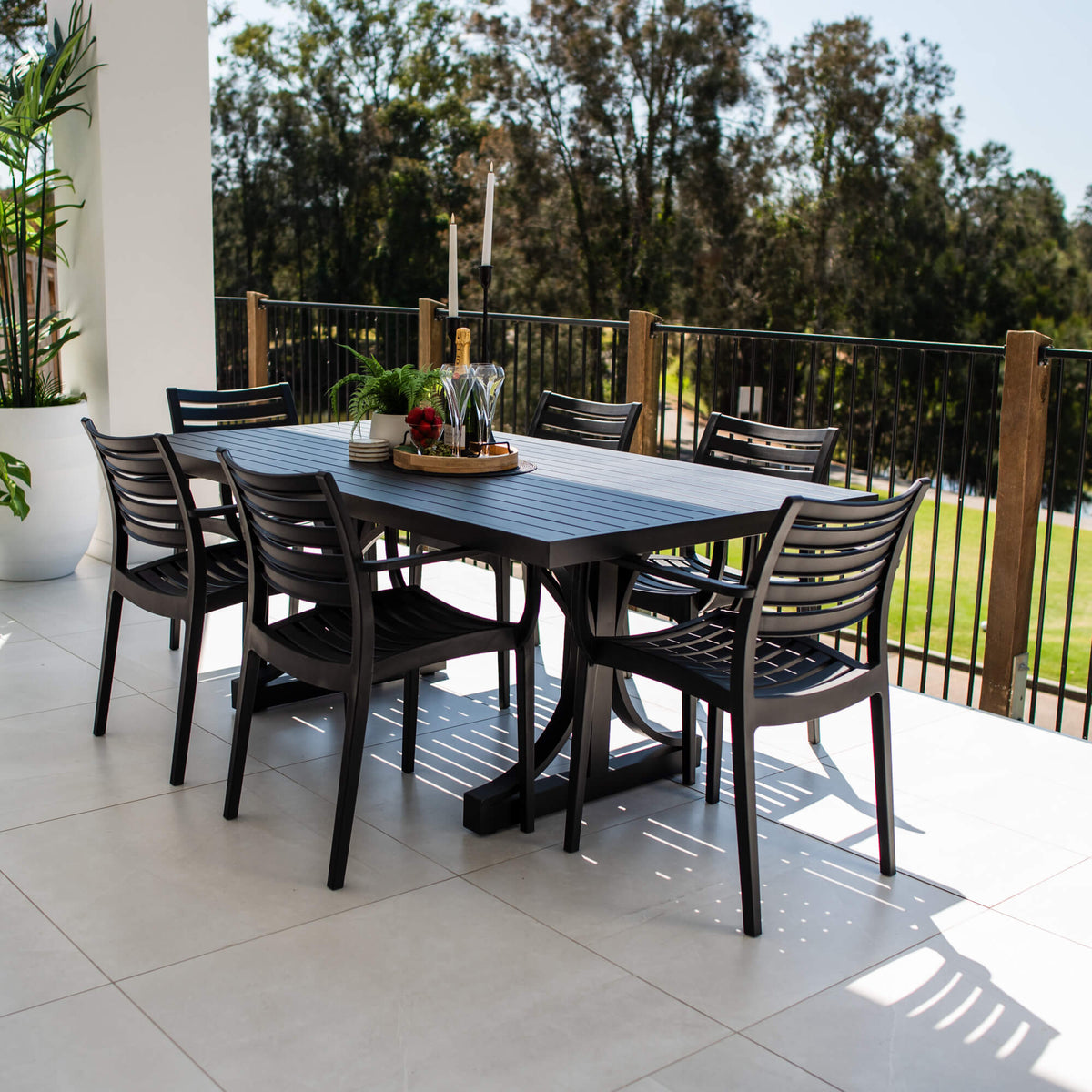 Apollo XL Bergen - 7pce (180x100) - Outdoor Dining Set