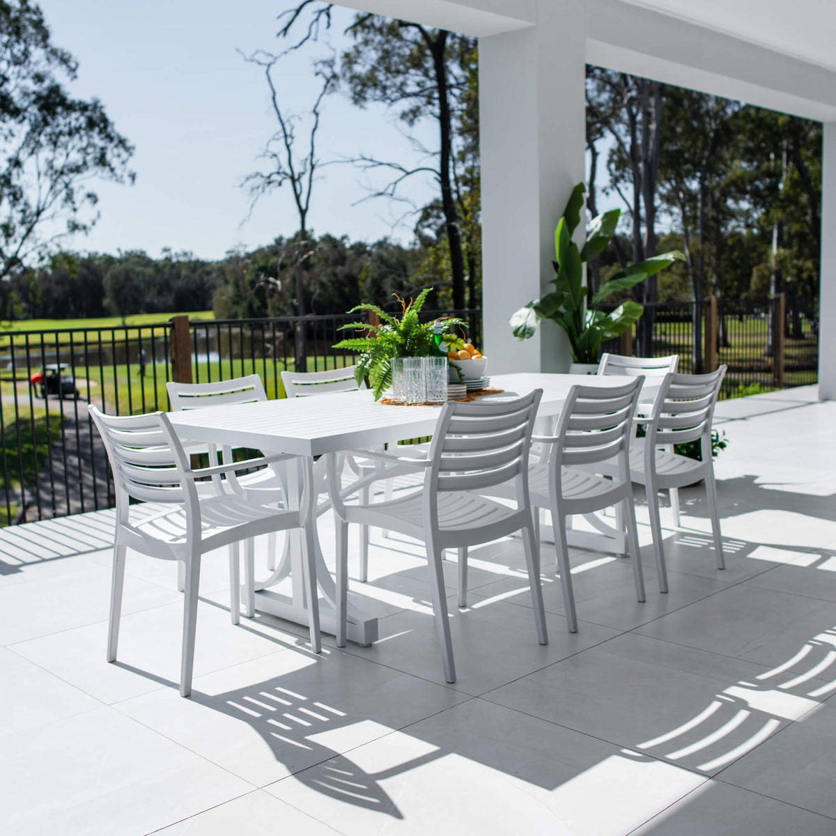 Apollo XL Bergen - 9pce (220x100) - Outdoor Dining Set
