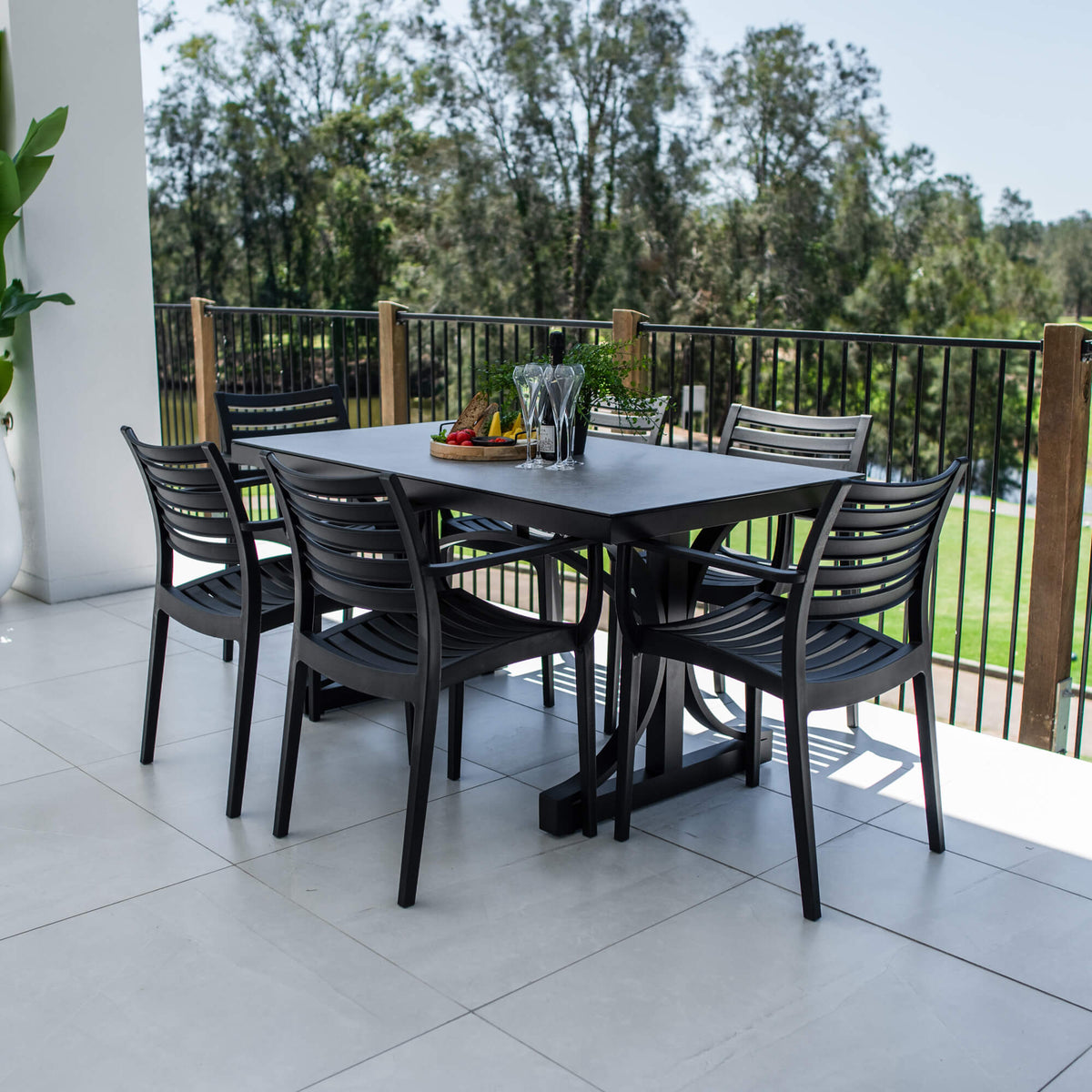 Apollo XL Chester Moon - 7pce (150x80) - Outdoor Dining Set