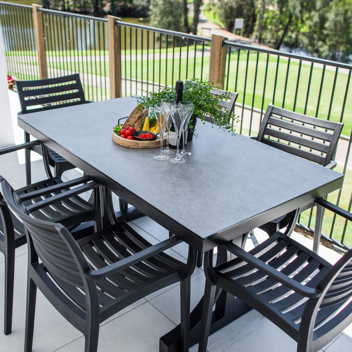 Apollo XL Chester Moon - 7pce (150x80) - Outdoor Dining Set