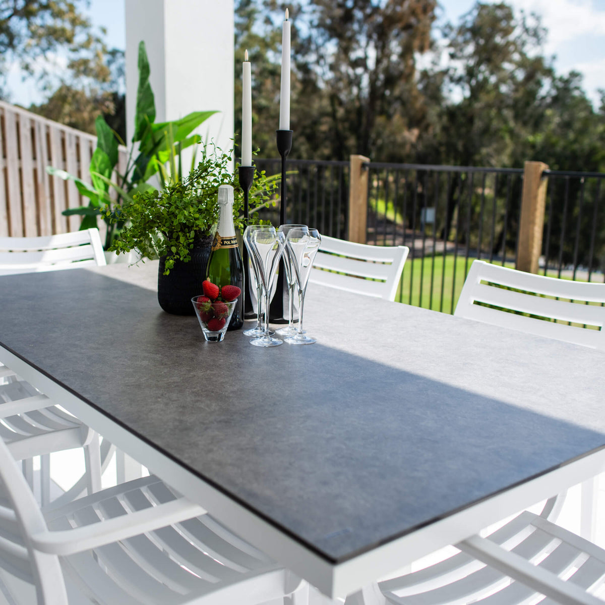 Apollo XL Chester Moon - 7pce (180x100) - Outdoor Dining Set
