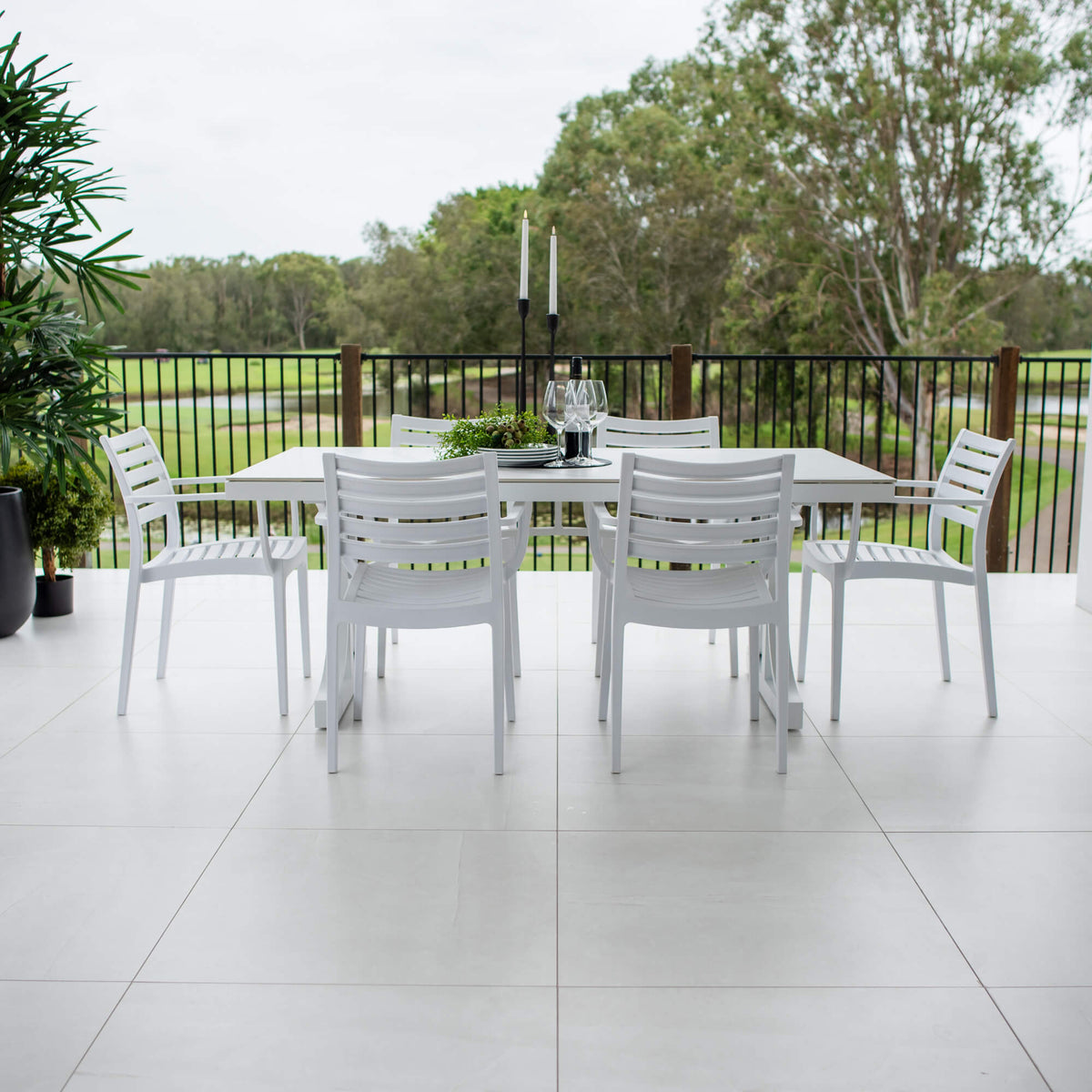 Apollo XL Malibu - 7pce (180x100) - Outdoor Dining Set