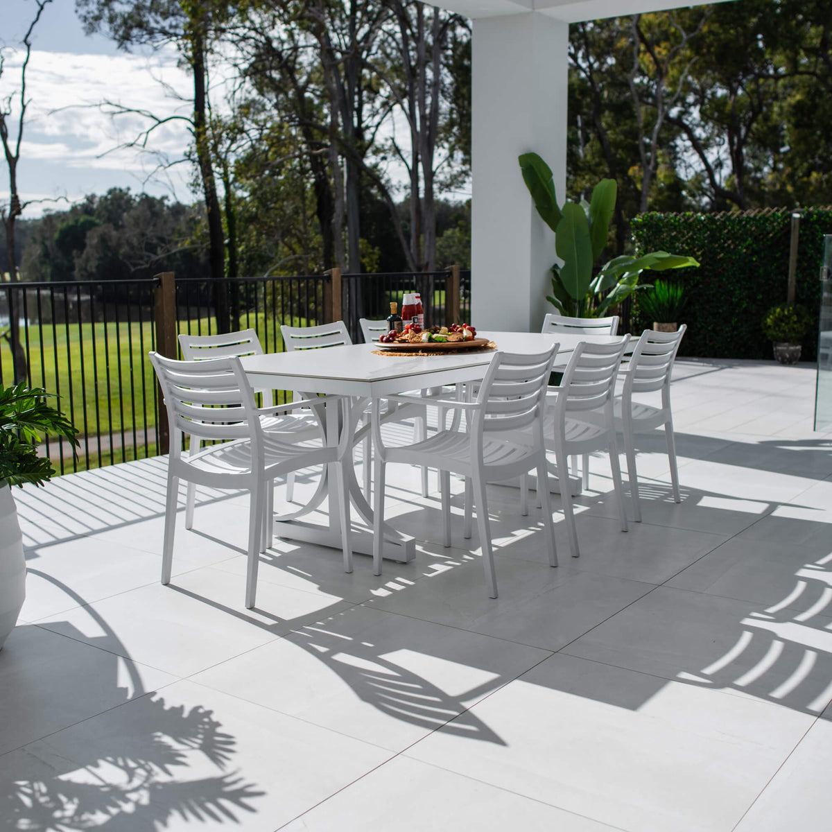 Apollo XL Malibu - 9pce (215x100) - Outdoor Dining Set