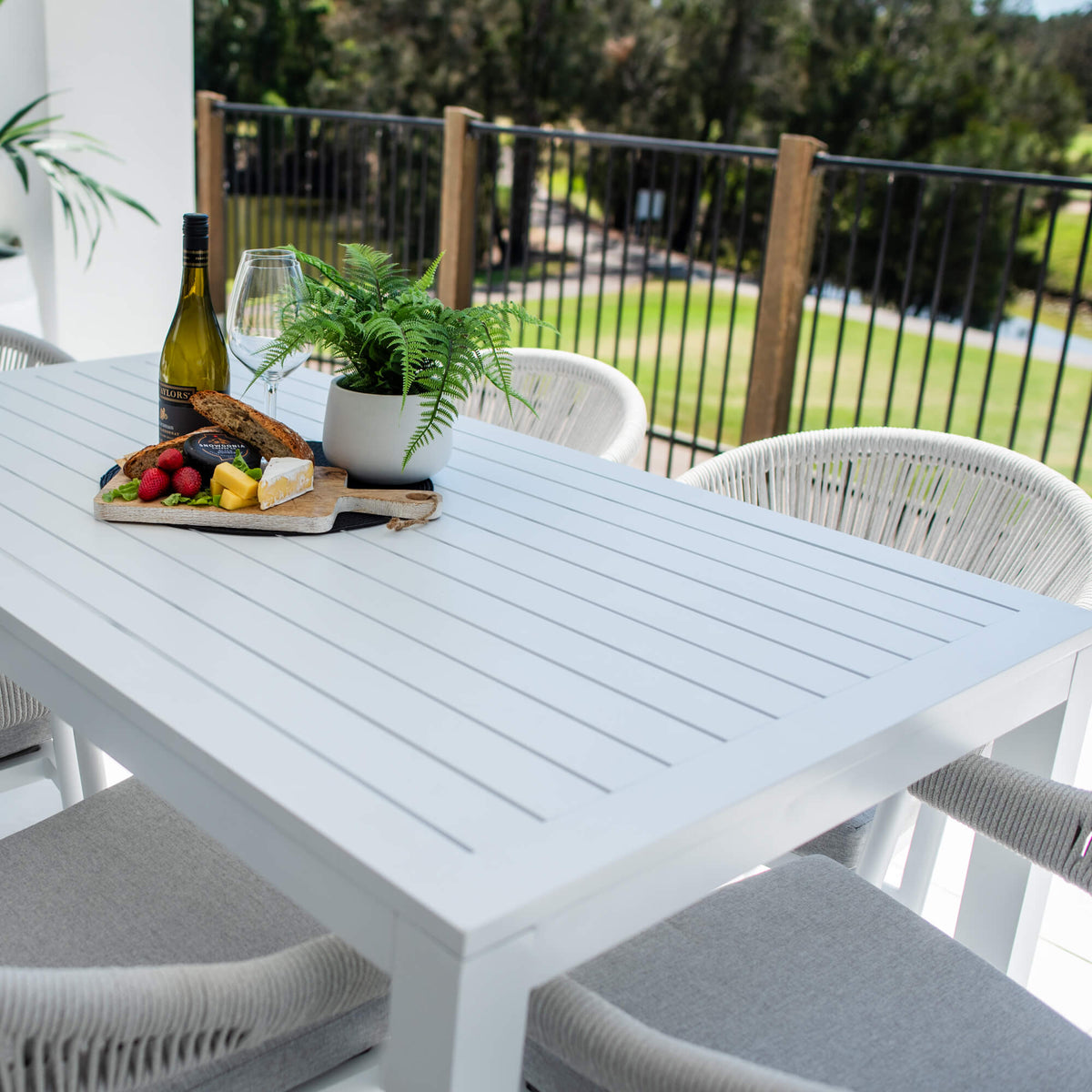 Kiara Rope Aria - 7pce (150x80) - Outdoor Dining Set