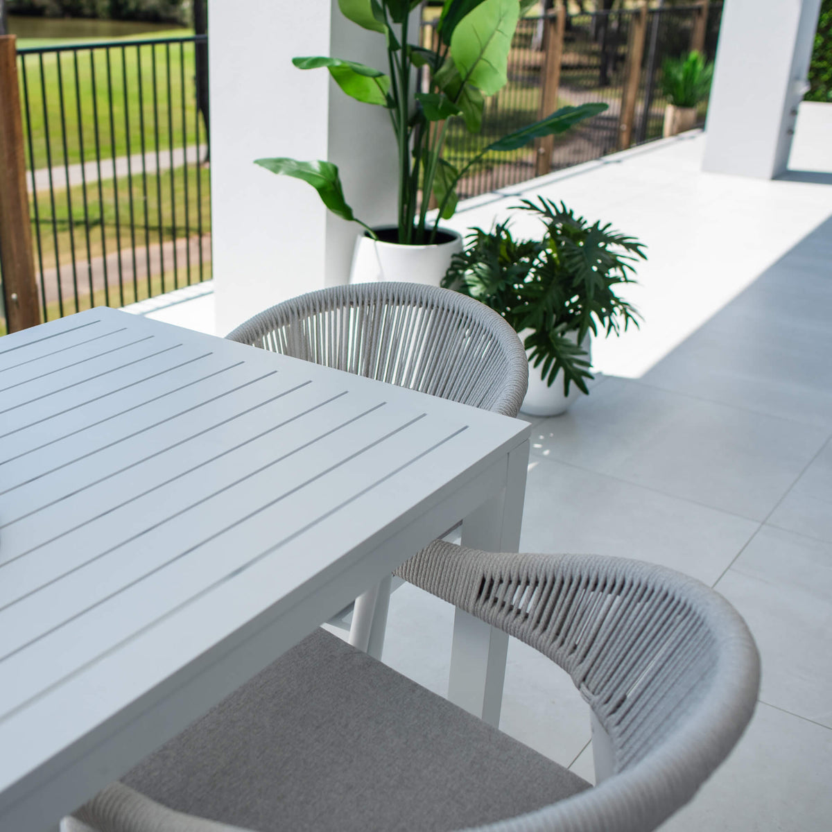 Kiara Rope Aria - 7pce (150x80) - Outdoor Dining Set