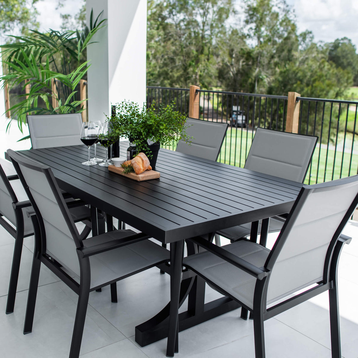Margot Bergen - 7pce (180x100) - Outdoor Dining Set