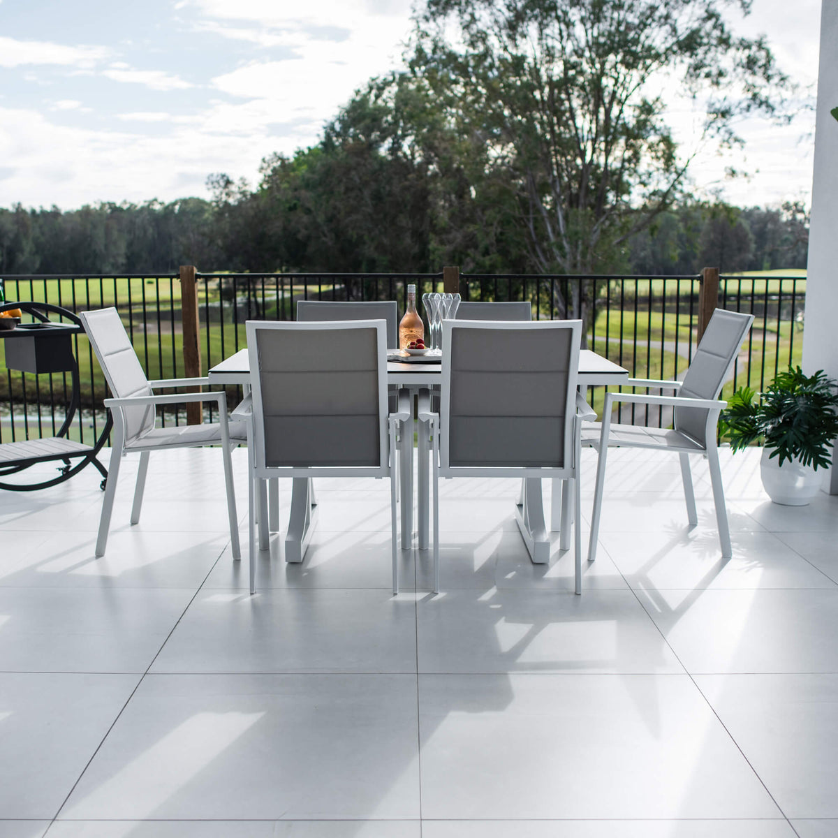 Margot Chester Moon - 7pce (150x80) - Outdoor Dining Set