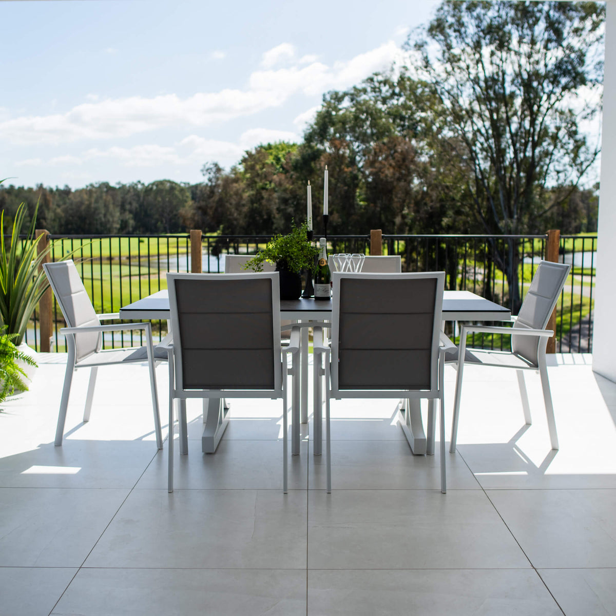 Margot Chester Moon - 7pce (180x100) - Outdoor Dining Set