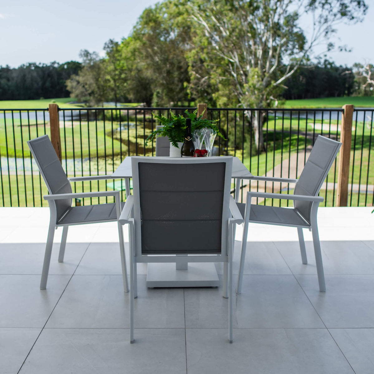Margot Lennox - 5pce (80x80) - Outdoor Dining Set