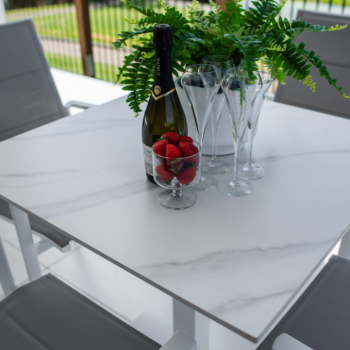 Margot Lennox - 5pce (80x80) - Outdoor Dining Set