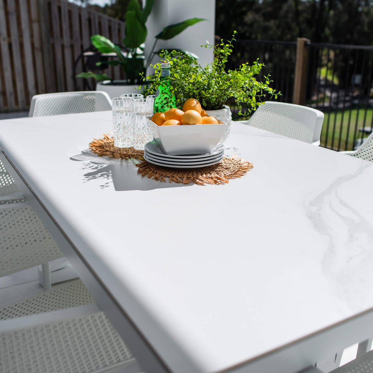 Nero Malibu - 7pce (180x100) - Outdoor Dining Set