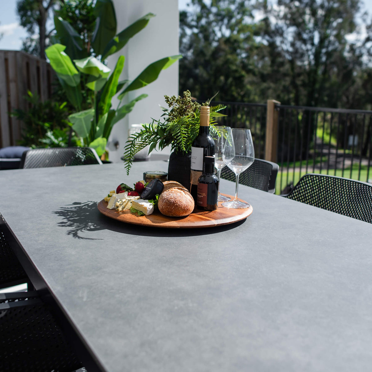 Nero Malibu - 9pce (215x100) - Outdoor Dining Set