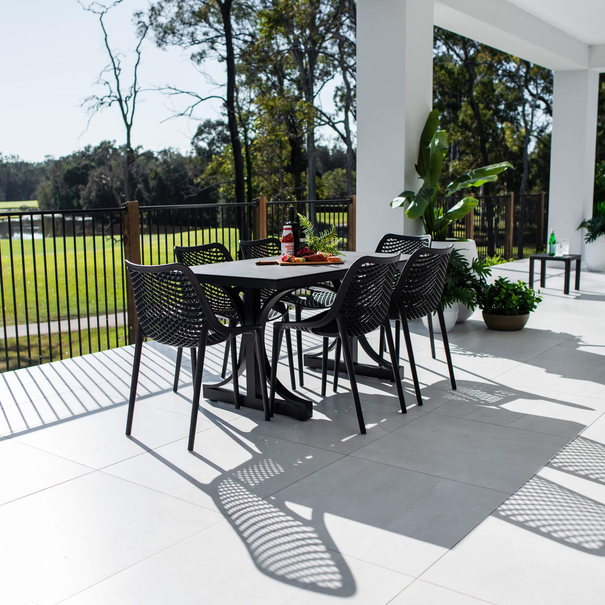 Roma Chester Moon - 7pce (150x80) - Outdoor Dining Set