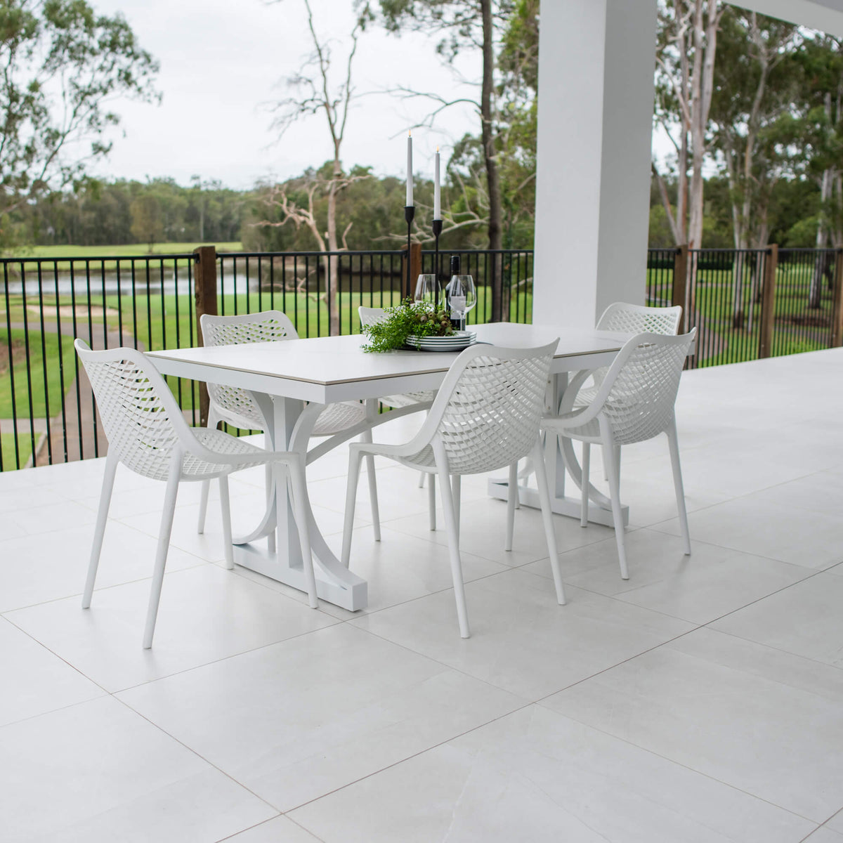 Roma Malibu - 7pce (180x100) - Outdoor Dining Set