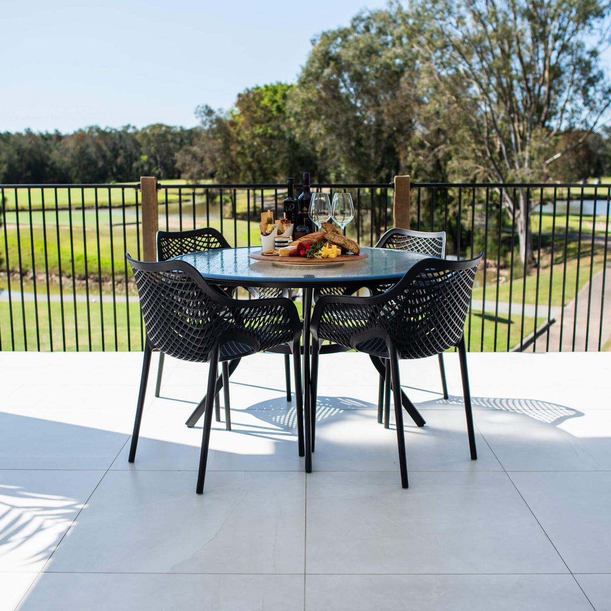 Roma XL Coventry - 5pce (120x120) - Outdoor Dining Set