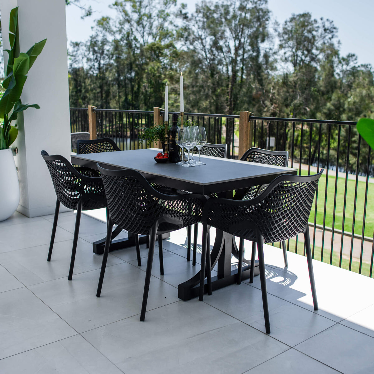 Roma XL Malibu - 7pce (150x80) - Outdoor Dining Set