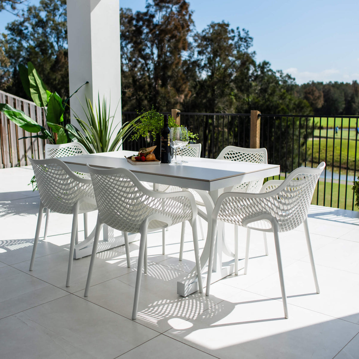 Roma XL Malibu - 7pce (150x80) - Outdoor Dining Set