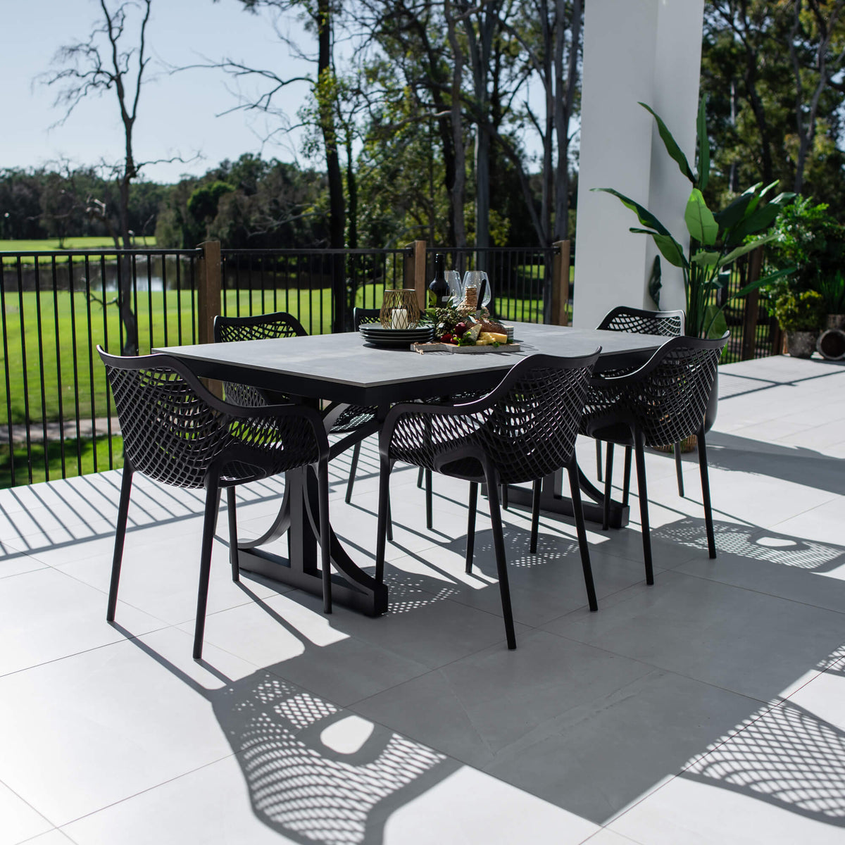 Roma XL Malibu - 7pce (180x100) - Outdoor Dining Set