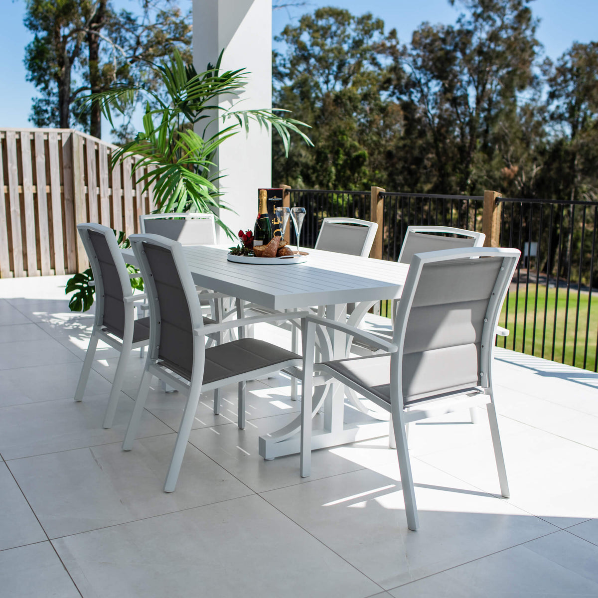 Shelby Bergen - 7pce (180x100) - Outdoor Dining Set