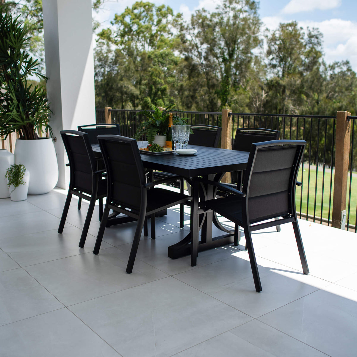 Shelby Bergen - 7pce (180x100) - Outdoor Dining Set