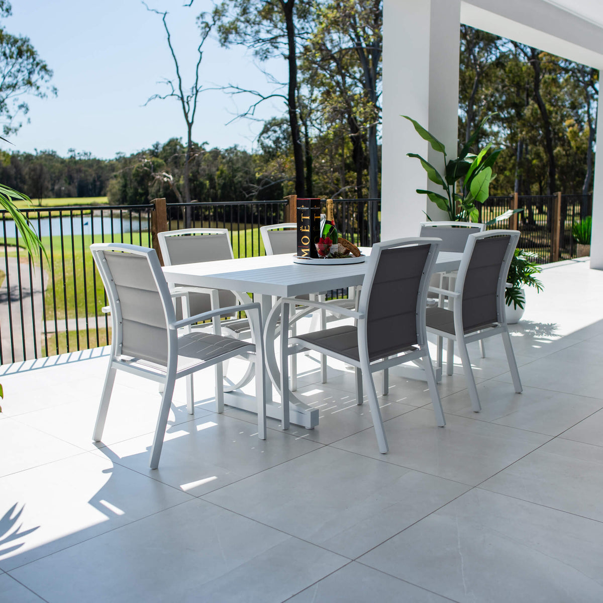 Shelby Bergen - 7pce (180x100) - Outdoor Dining Set