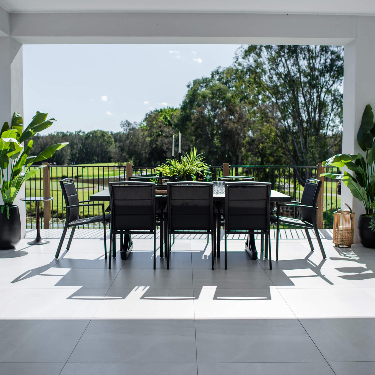 Shelby Bergen - 9pce (220x100) - Outdoor Dining Set