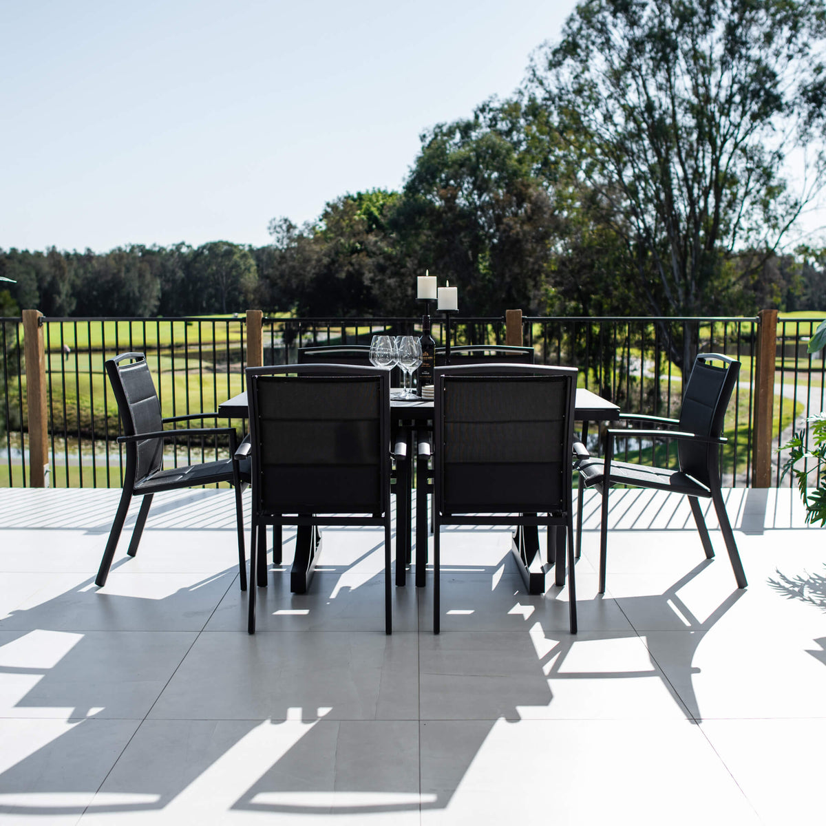 Shelby Chester Moon - 7pce (150x80) - Outdoor Dining Set