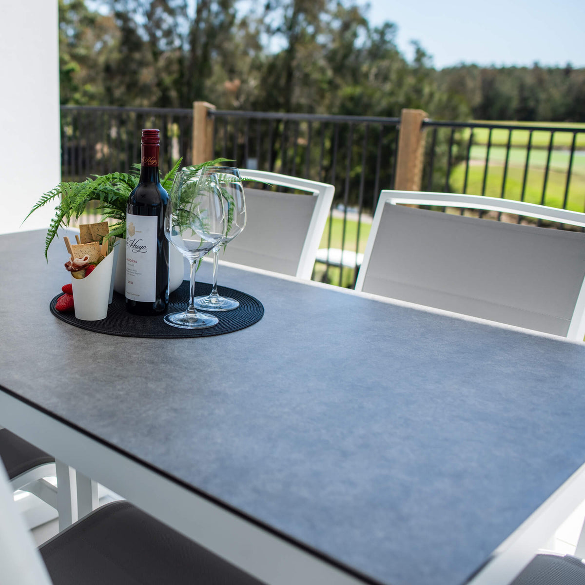 Shelby Chester Moon - 7pce (150x80) - Outdoor Dining Set