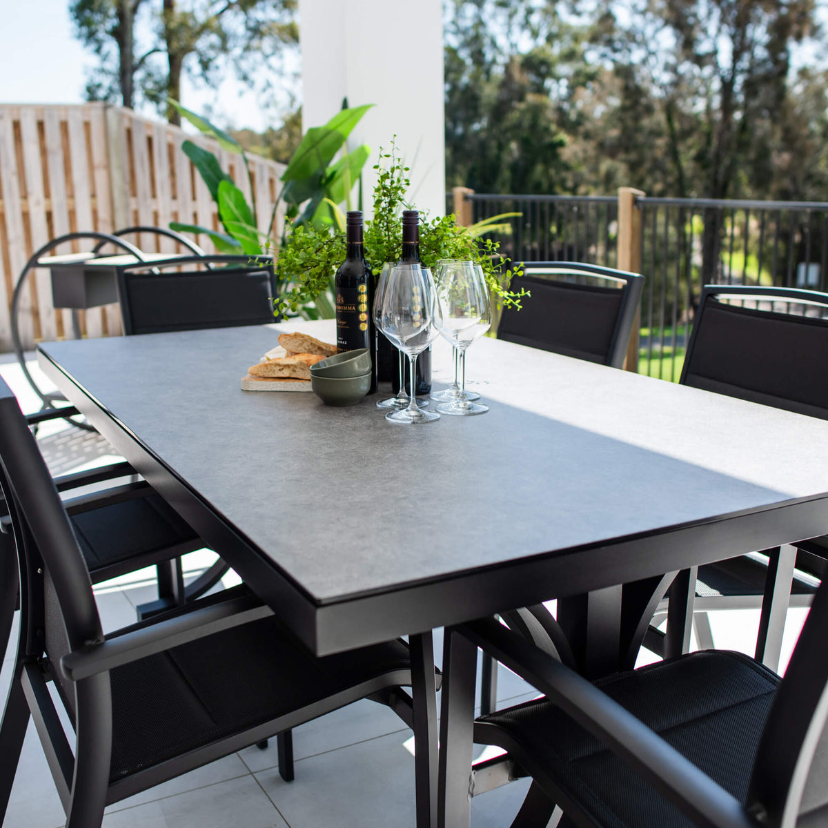 Shelby Chester Moon - 7pce (180x100) - Outdoor Dining Set